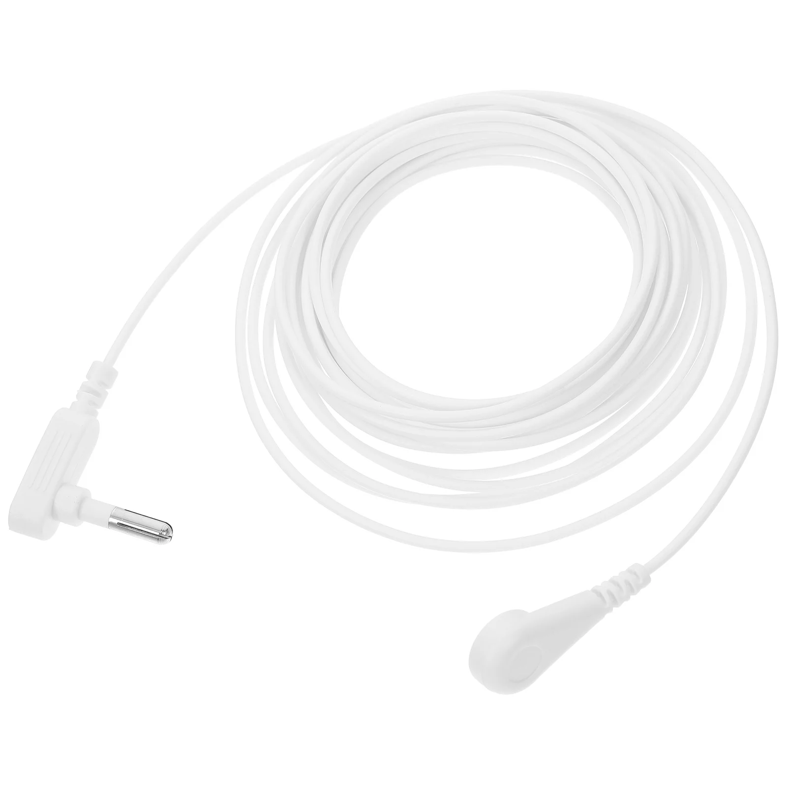 

Medical Grounding Wire White Universal Fit For Grounding Sheets Mats Earthing Products Static Protection Safety Cable