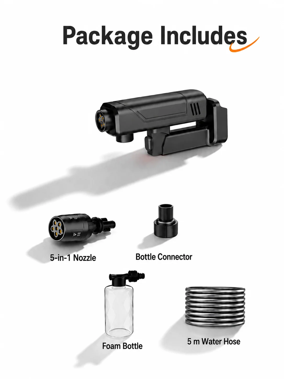 Wireless High Pressure Water Gun Portable Foldable Multi-mode Car Cleaning Sprayer, Universal Washing Tool for Vehicle Garden view 6