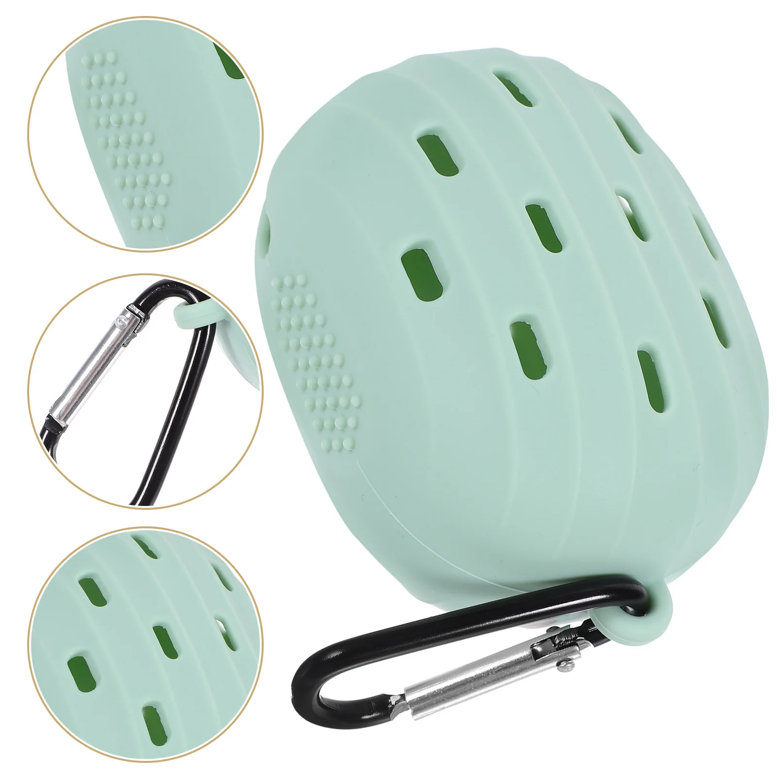 

Powder Puff Case Silicone Compact Makeup Sponge Storage Box Cute Stylish Design for Travel Multi-Purpose Safe Non-Deforming