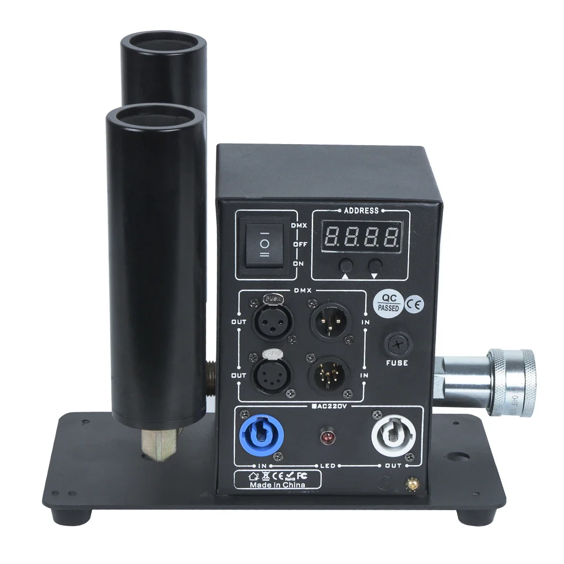 DMX Control Jet Machine, Co2 Blaster, Canhão Cyro, Discoteca Stage Effect Show, 2 Barris, 8-10m