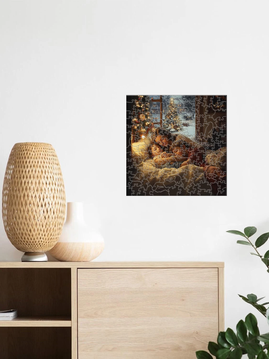 

Wooden Jigsaw Puzzle Romantic Winter Couple Animal Shaped Pieces for Adults Christmas Gift Brain Teaser Challenging Home Decor P