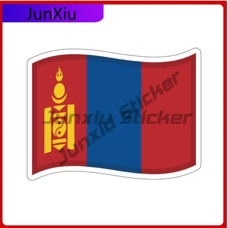 

Mongolia Flag Sticker Mongolian Decoration Gift Stickers Car Body Suv Windshield Guitar Windows Sports Racing Laptop Phone Case