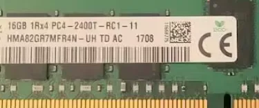 

Для памяти HMA82GR7MFR4N-UH HYNIX 16 ГБ (1X16 ГБ) 1RX4 DDR4 PC4-2400T