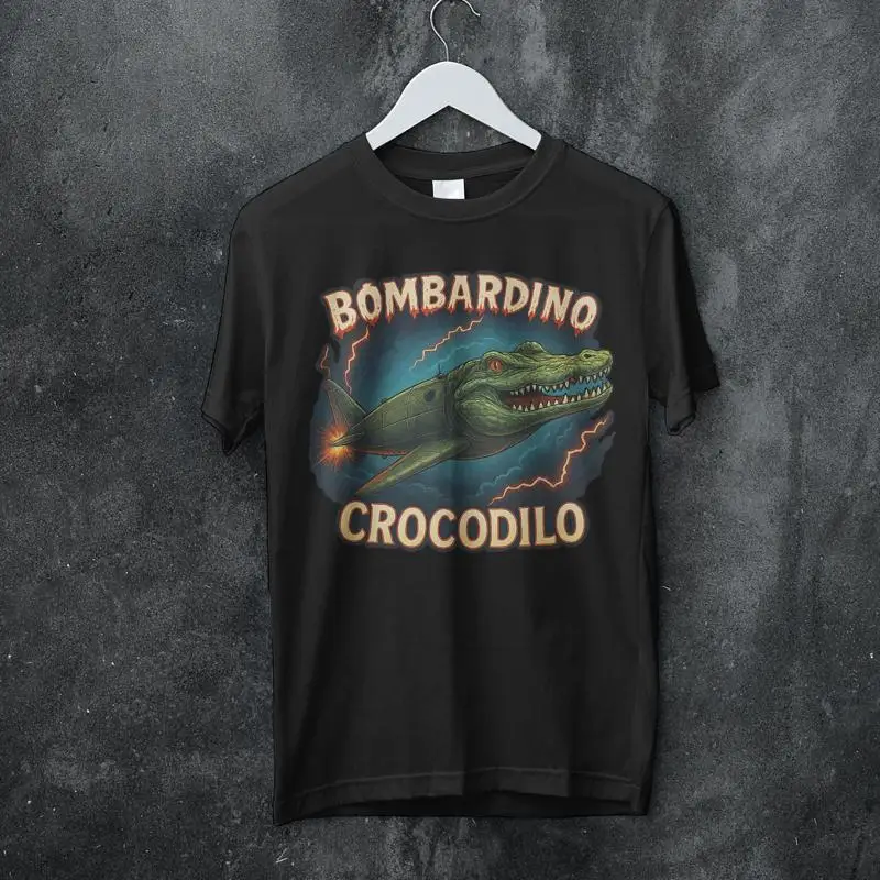 Bombardilo crocodilo divertido Brainrot Trulalero Trulala camiseta meme italiano bootleg Bombardino crocorino moda