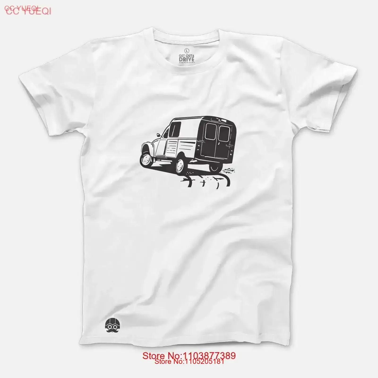 T shirt Oldtimer 2CV for PetrolHead Classic car Shift France vintage Washed Comfortable graphic Versatile Slightly Unisex