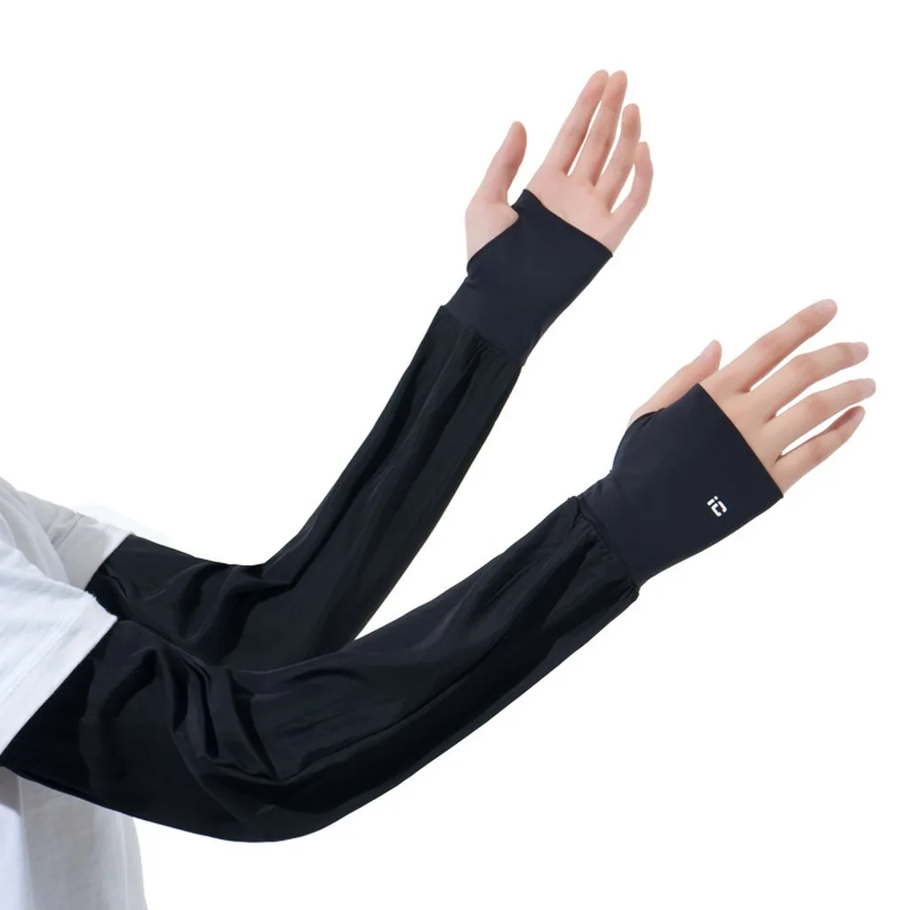 

Fingerless Arm Sleeves Stretchable Arm Warmers Women'S Arm Sleeves Quick-Drying For Hiking Cycling Outdoor Walking