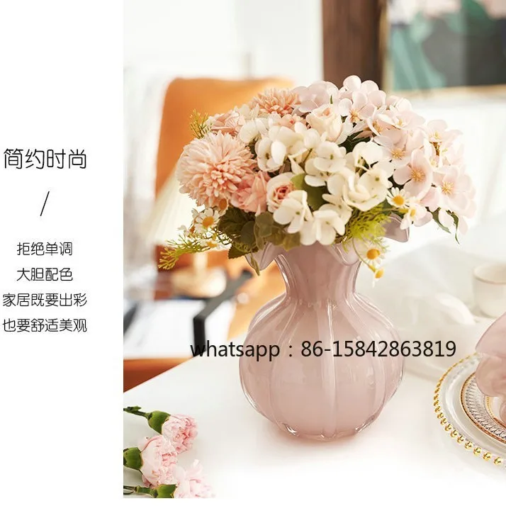 European Ins Windshield Vase, Living Room Desktop Flower Ornament, Hydroponic Flowers, Fake Flower Arrangement Decoration