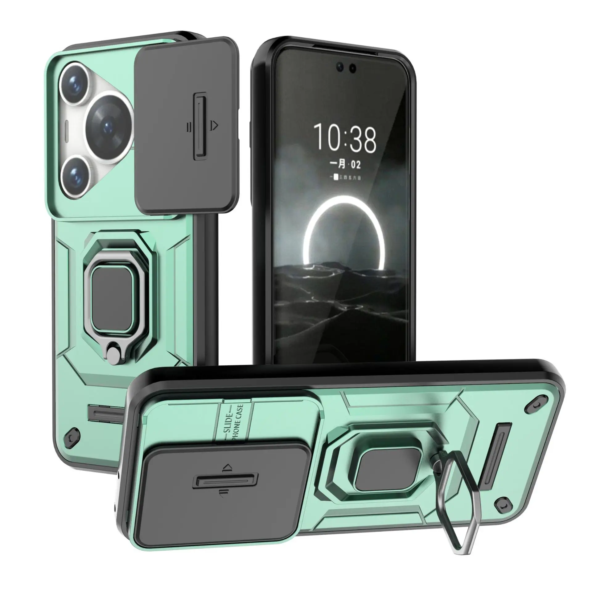 Mobile Phone Case for Huawei Pura 70/ P70 Pro/70 Pro Plus/70 Ultra Support Car Holder Sliding Window Shockproof Protective