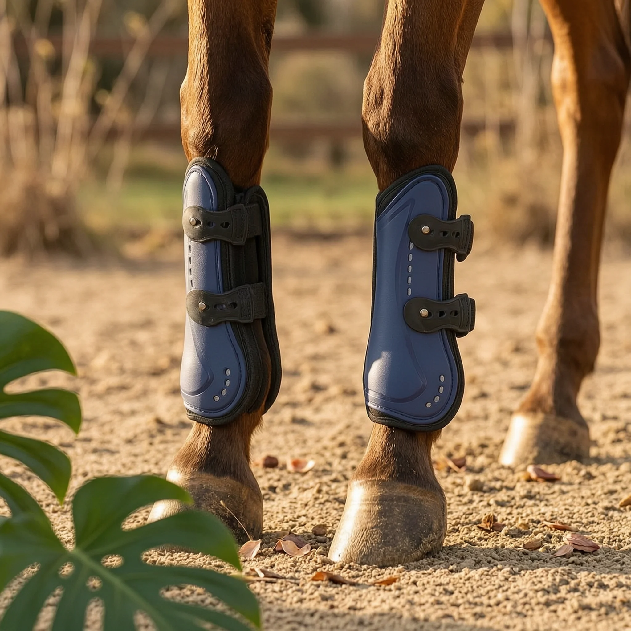 bota-de-salto-ventilada-para-caballos-con-cierre-de-hebilla-y-forma-contorneada