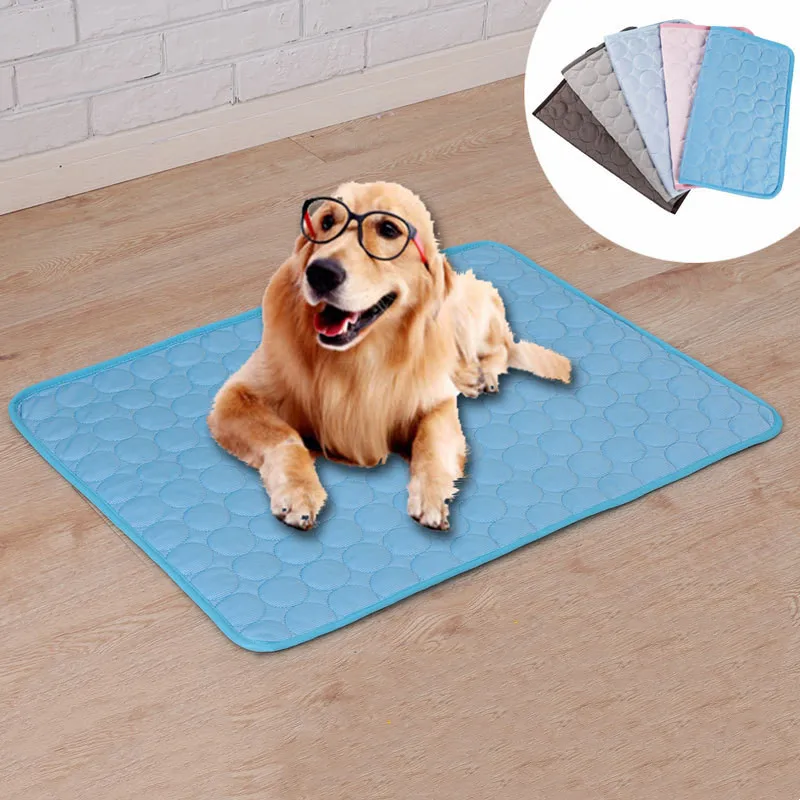

Washable Pet Cooling Mat Summer Pad Mat For Dogs Cat Blanket Sofa Breathable Pet Dog, Pet Accessories
