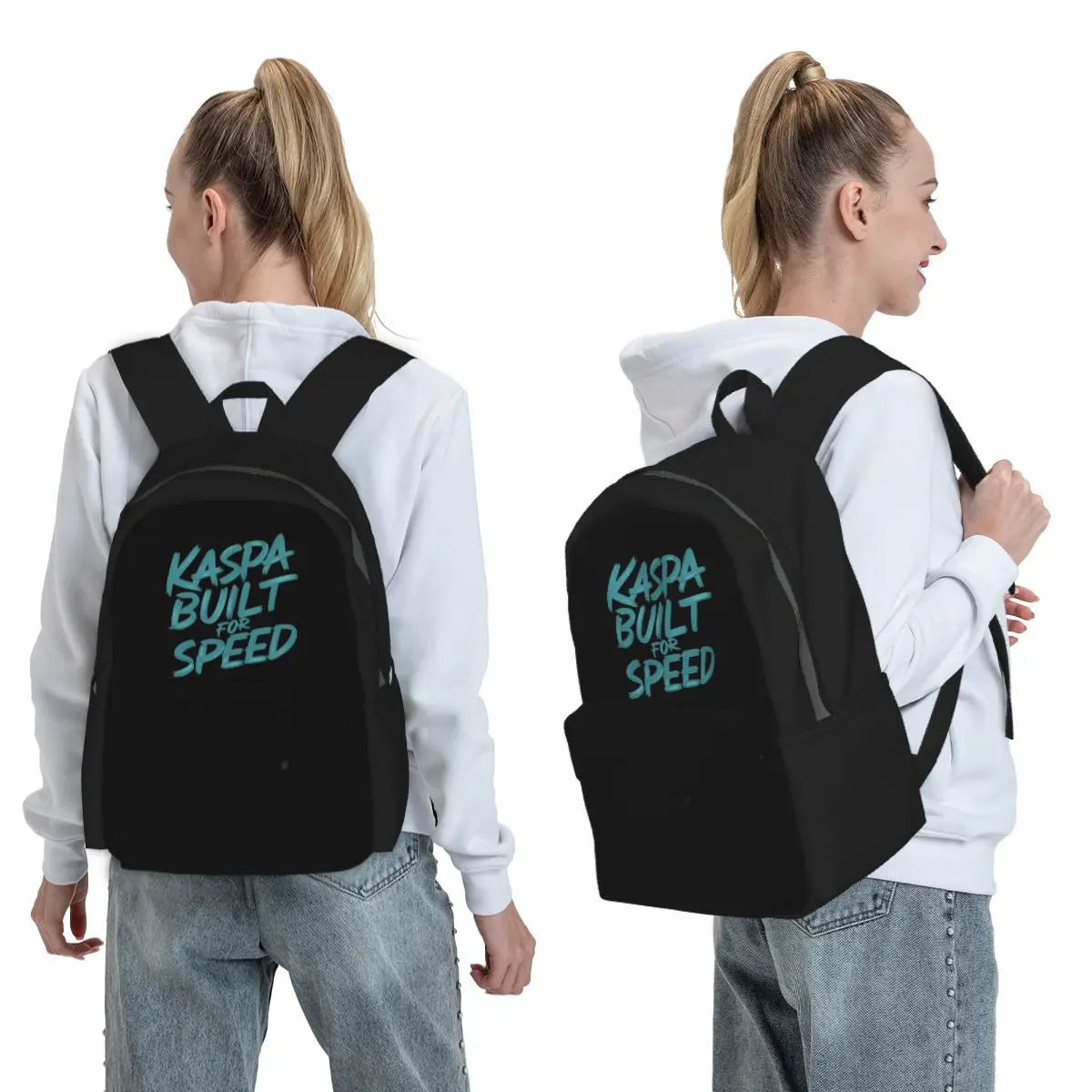 

Kaspa Blockchain Innovative And Secure Backpack Boys Girls BookBag Kids School Bag Laptop Shoulder Bags for Men Women