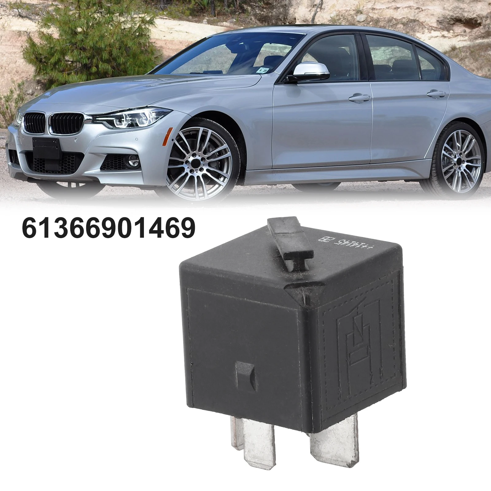For BMW 323Ci 2000-2000 Relay Relay Black Car Accessories for Multi Purpose Relay 1pcs 4PIN 61366901469 Direct Fit