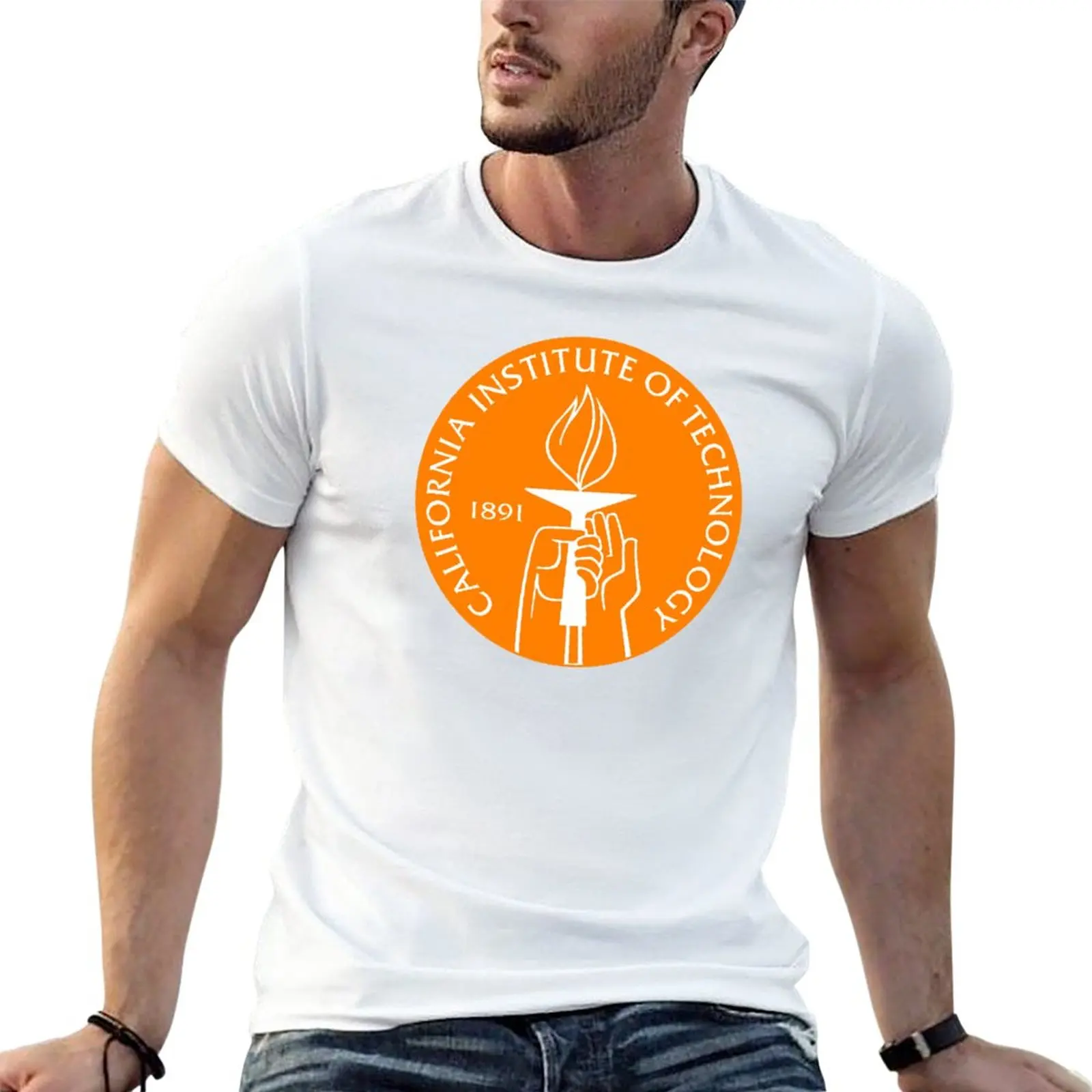 Caltech T-Shirt plus sizes summer clothes men clothings