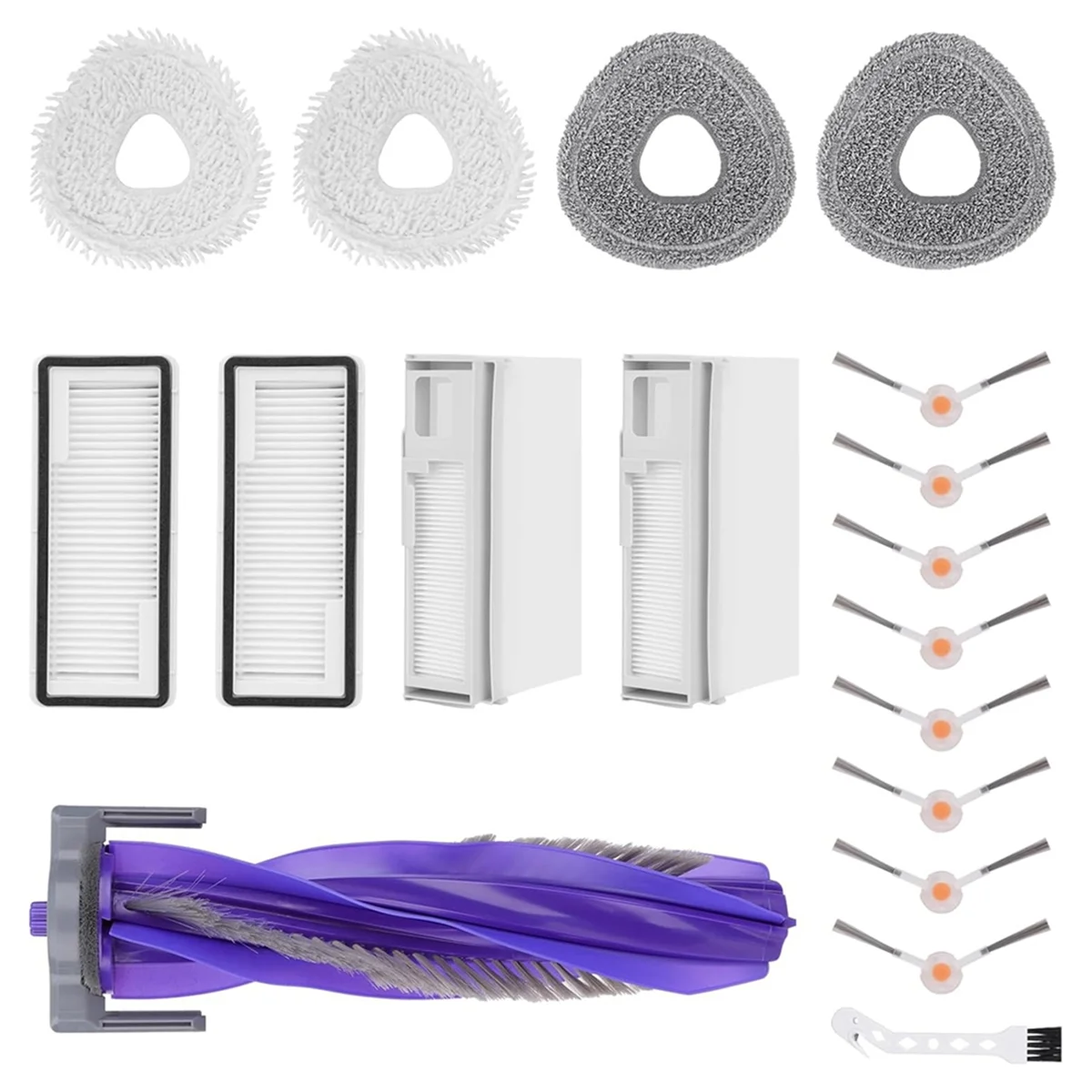 Replacement Accessories Kit for Freo X Ultra Robot Vacuums Main Side Brush Hepa Filter Mop Cloth