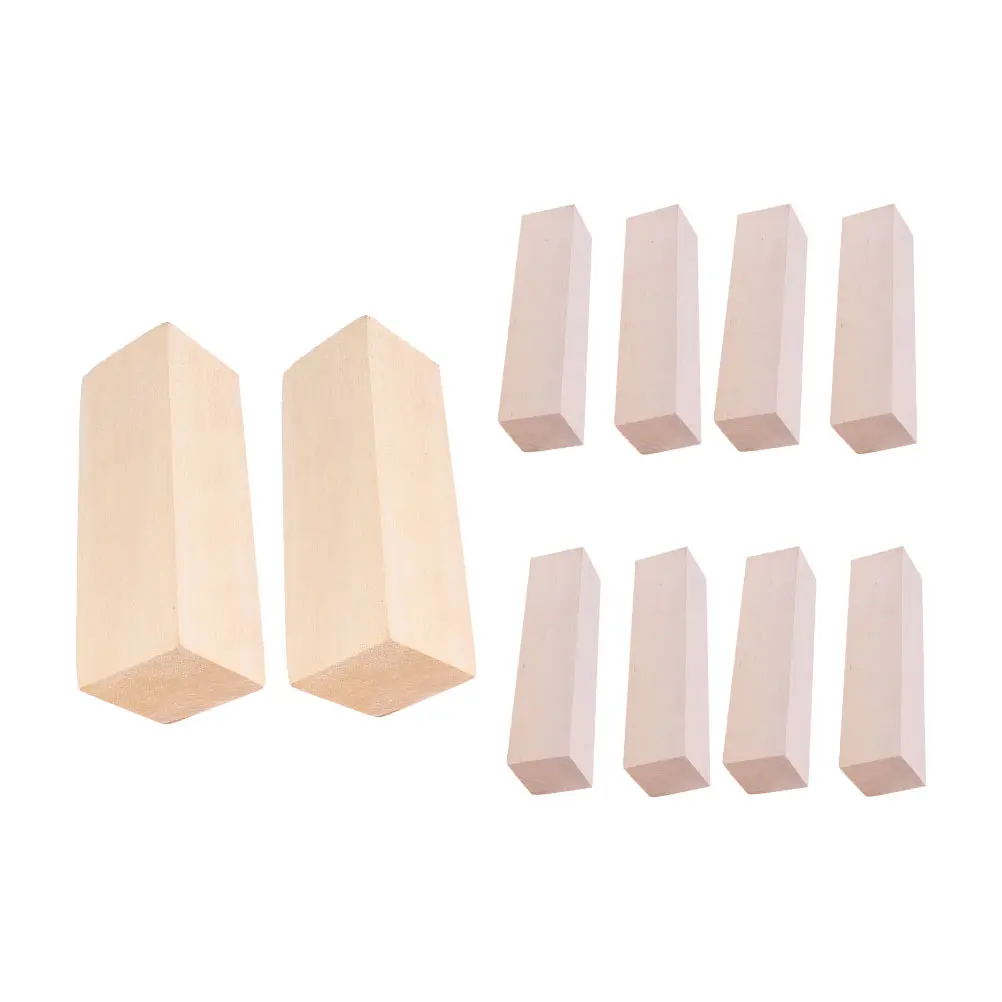

10 Pcs Wood Planks Basswood Blocks Craft Board Pyrography Blanks for Crafts Small Customized DIY