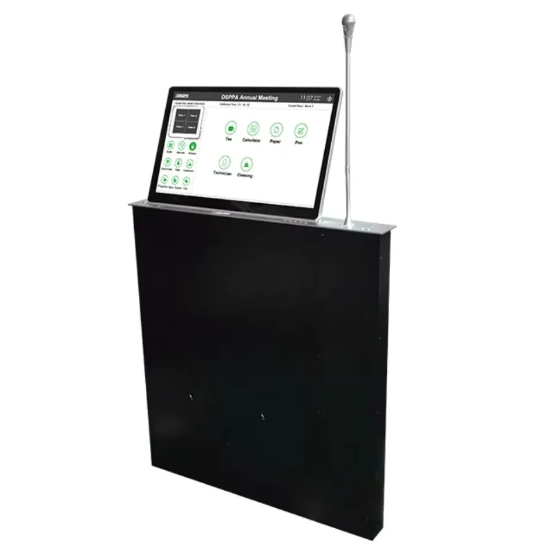 Conference Room Sound System Meeting Table Conference System Desk Mounting Motorized Flip Up  Hidden Tv Lift