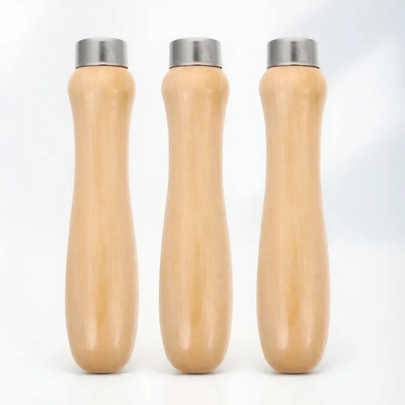 3Pcs Wooden File Handle Replacement Premium Natural Wood Sturdy Lightweight Easy Installation for Files Tools Carpentry