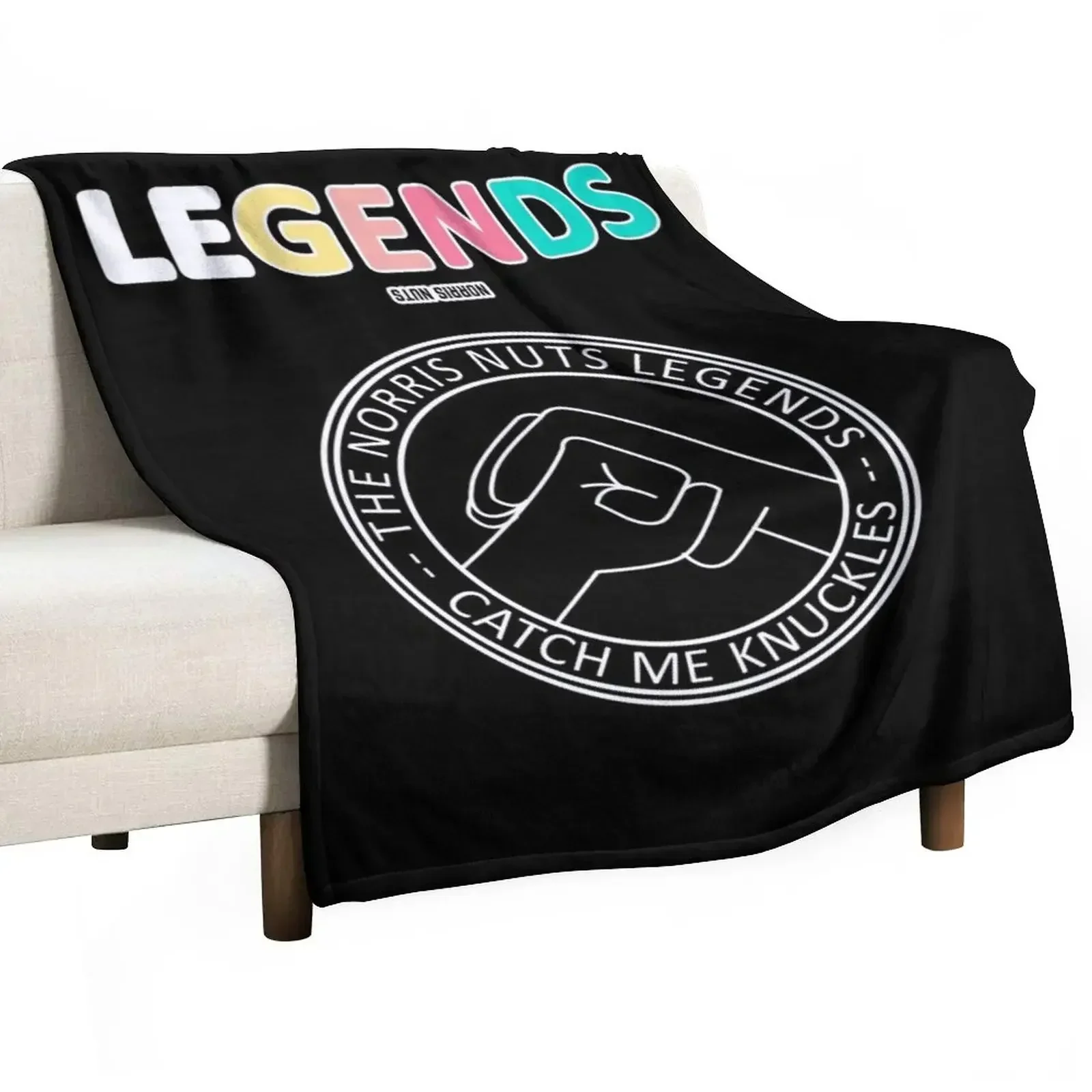 Norris Nuts Legends - Catch Me Knuckles Throw Blanket Blankets Sofas Of Decoration Luxury Brand Weighted Furrys Blankets