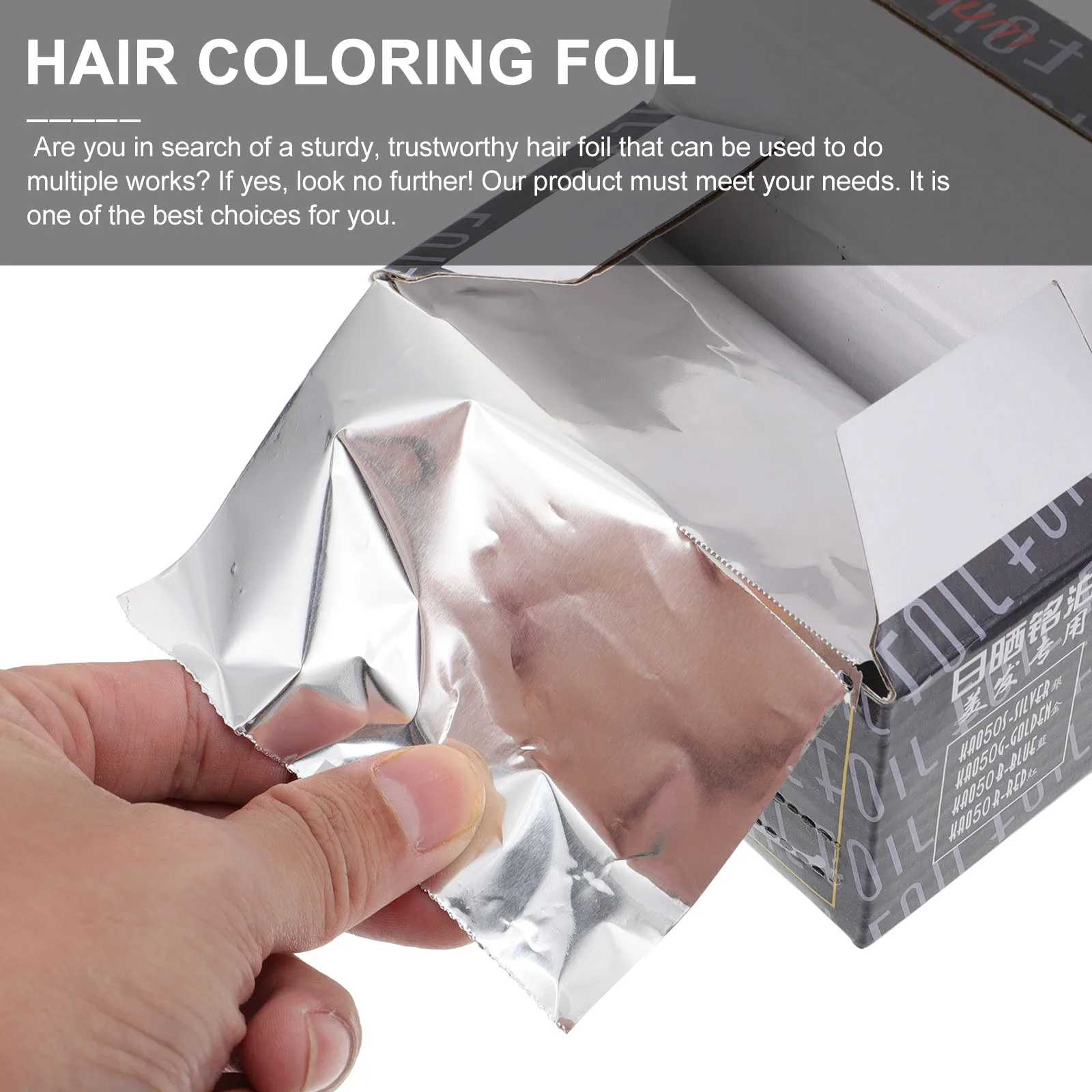 

3pcs 3 Rolls Perm Tin Foil Hair Coloring Aluminum Highlighting Sheets for Long Short Hair Nail Art Durable Skin-Friendly Foil