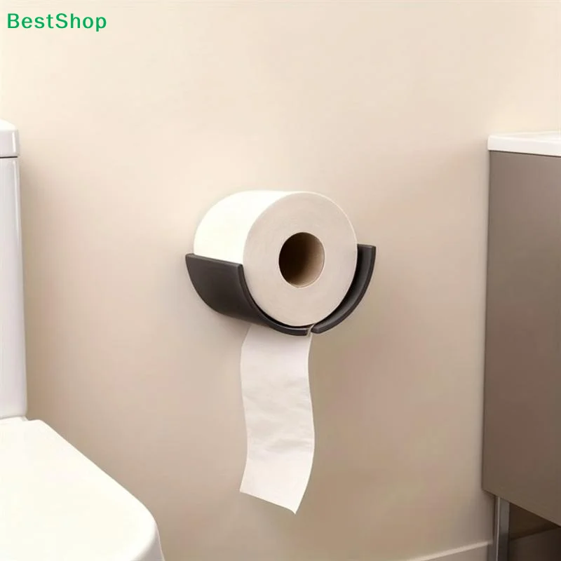 ★3D Printed No Drilling Wall Mount Paper Holder Multifunctional Bathroom Toilet Roll & Kitchen Paper Towel Storage Organizer