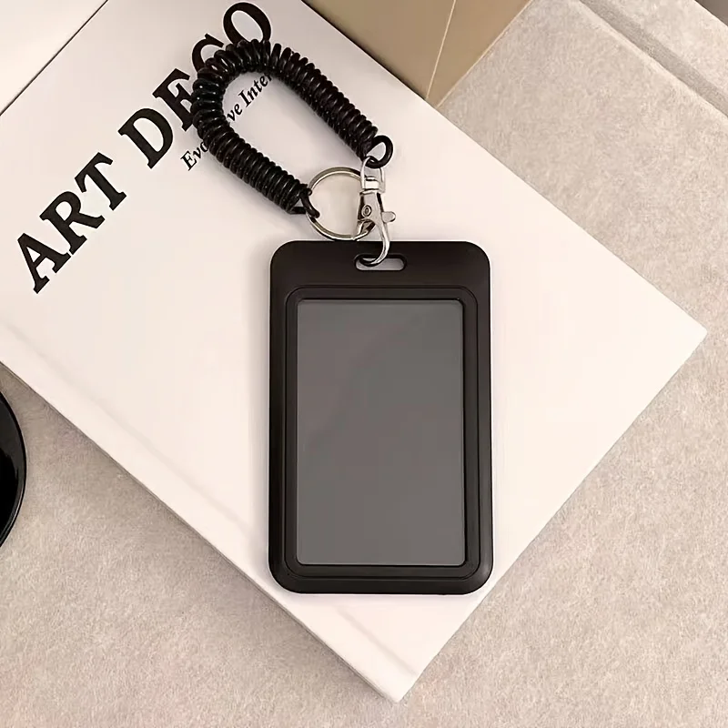 InsFengma Macaron Solid Color Bus Card Protective Case Student meal card Campus ID card Access card holder Key