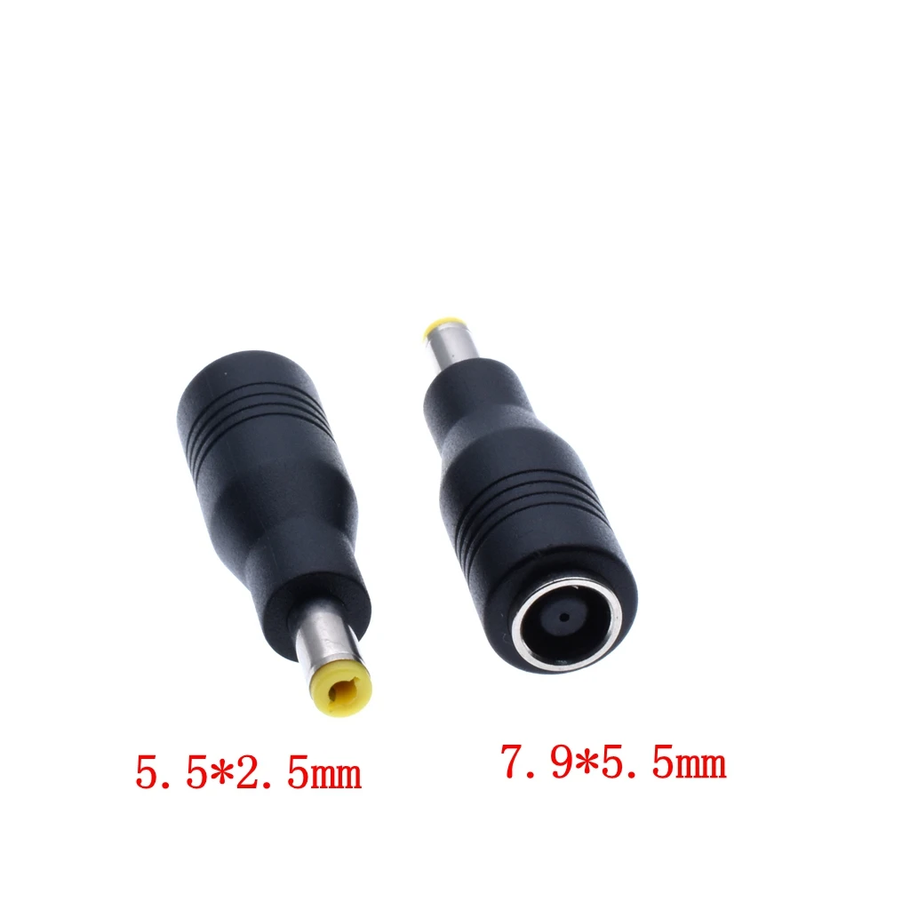 1X DC Power Male to Female 7.9*5.5 7.4 *5.0 3.5*1.35 4.8*1.7 5.5*2.5 to 5.5*2.5  Plug Converter Laptop Adapter Connector