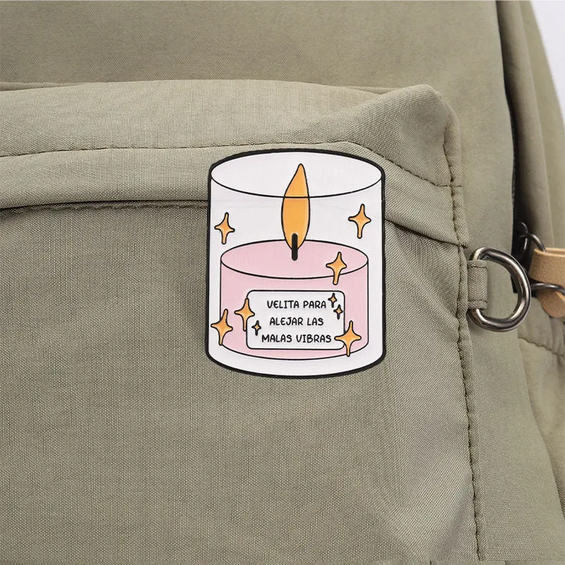 9 Stück Spanische Motivations-Abzeichen mit Sprüchen, Wunschkerzen-Emaille-Pins, Inspirierende Positive Broschen, Lateinische Accessoires, Dekorationsgeschenk – Detail 6