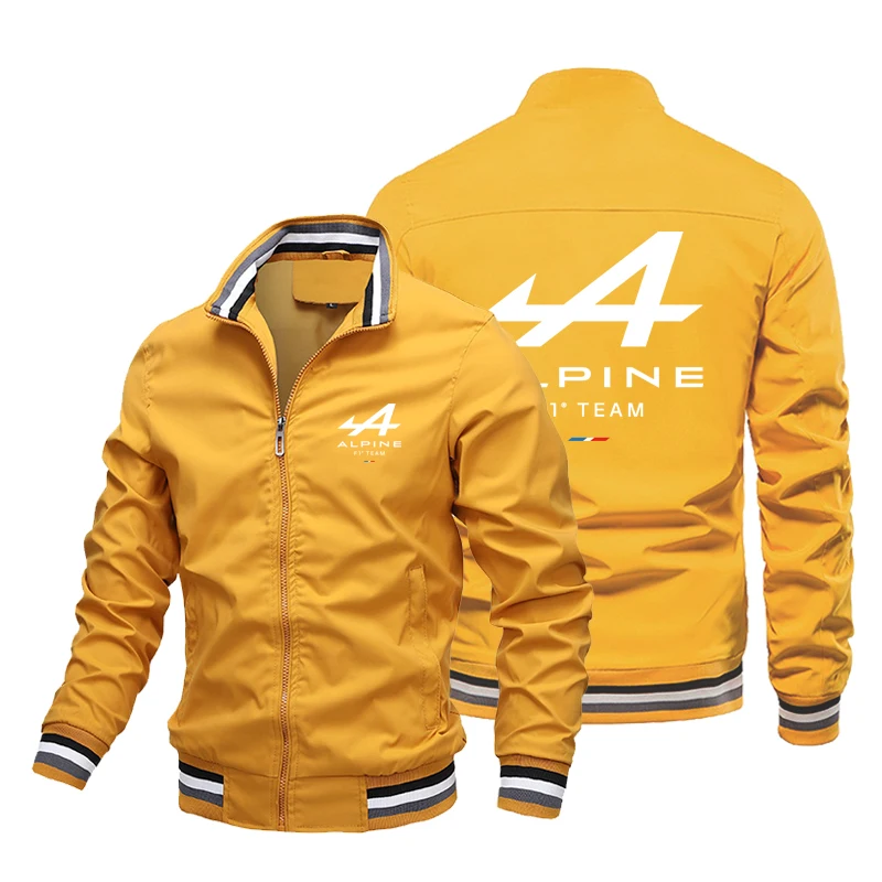 New Alpine F1 Team Zipper Jacket Sportswear Outdoor Carsweater Men\'s Pocket Casual Spring and Autumn