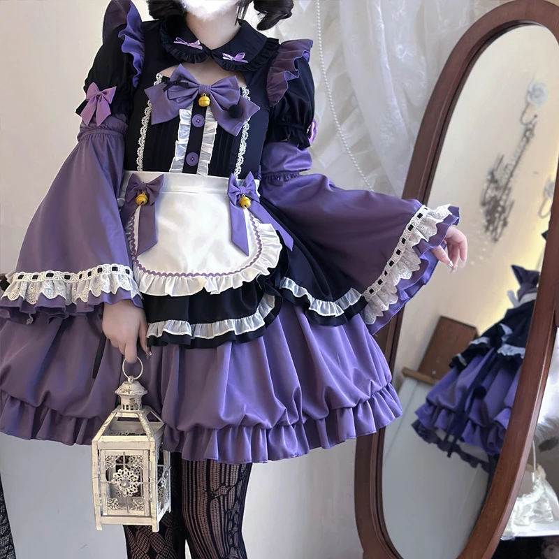 

Vintage Gothic Lolita Op Dress Women Victorian Y2k Punk Oath Maid Princess Party Dresses Girls Harajuku Sweet Cute Evening Dress