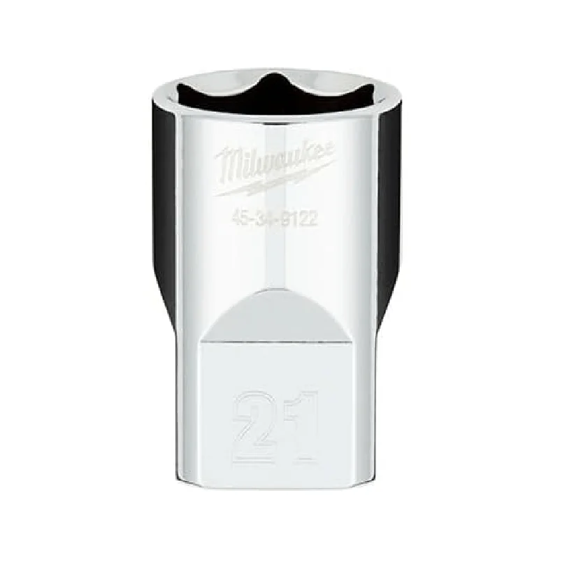

1/2 in. Drive 21mm Metric 6-Point Socket with FOUR FLAT Sides