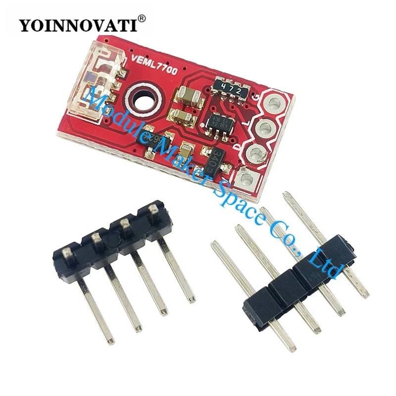 VEML7700 High-Precision Ambient Light Sensor Module - I2C Digital Lux Meter 3.3-5V Visible Light Measurement Module