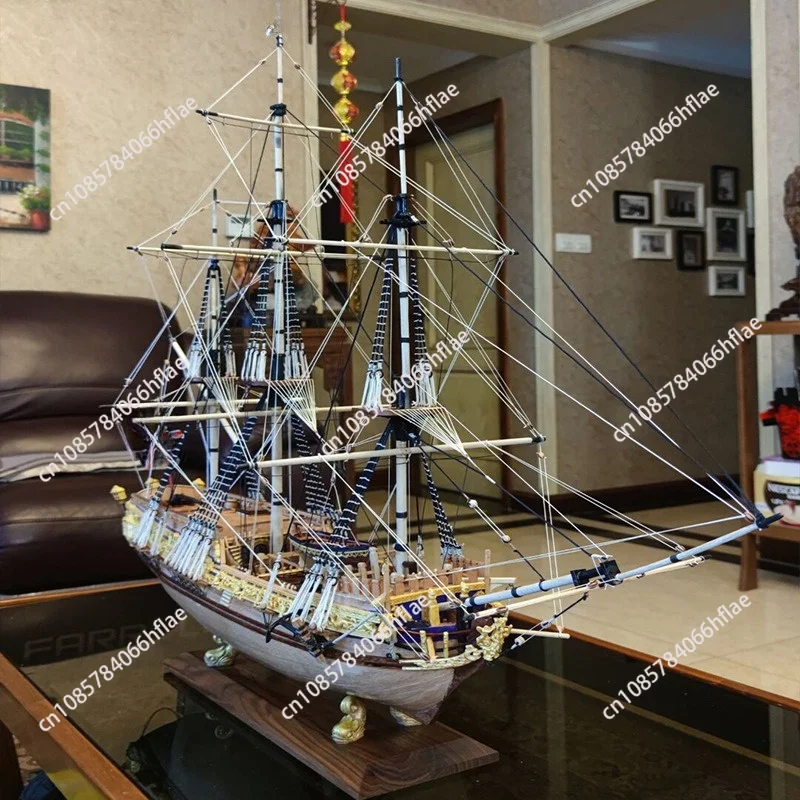1/50 wooden sailboat model material French Royal Caroline ship model Royal Caroli assembly kit