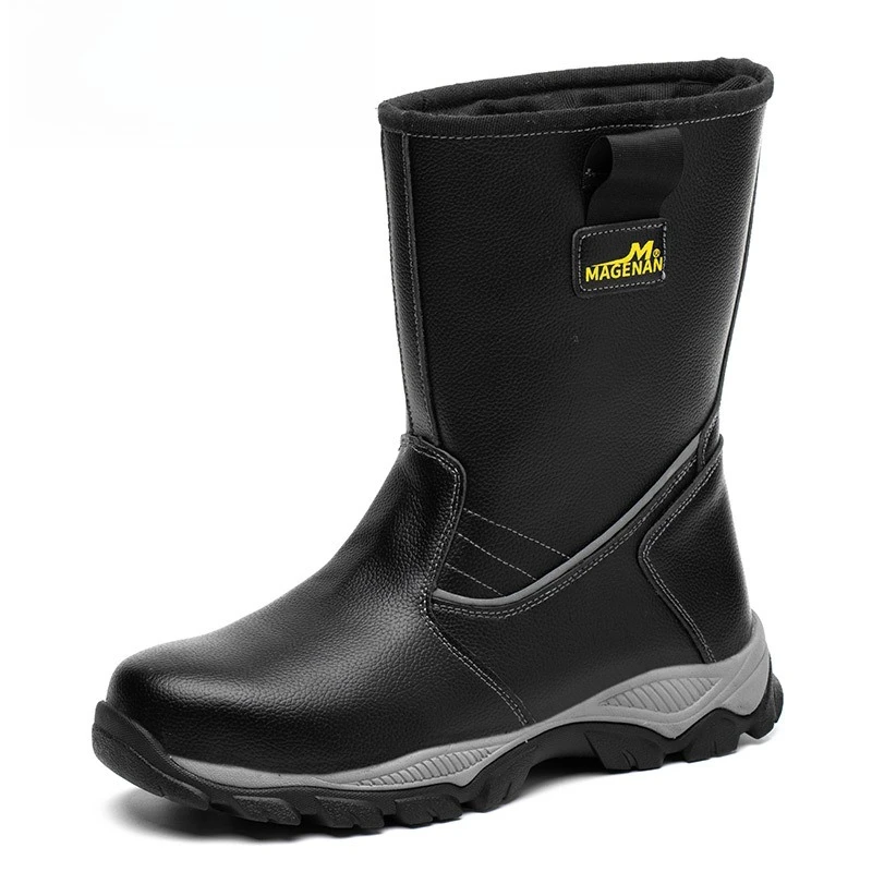 Labor Insurance Shoes Men's High-top Oilfield Safety Boots Oil-resistant Anti-scalding Anti-smashing Anti-puncture