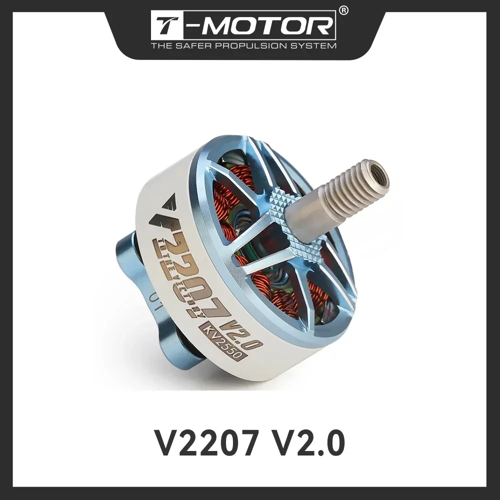

T-MOTOR Hobby Drones DIY Parts T-HOBBY V2207 V2.0 5"Freestyle Fpv Racing Drone Motor 4-6S 1750KV/1950KV/2550KV Brushless Motor