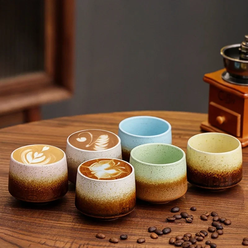 Ceramic Cup Kiln Change Cup Master Cup Japanese Teacup Coarse Pottery Retro Concentrated Coffee Mug Single Mug
