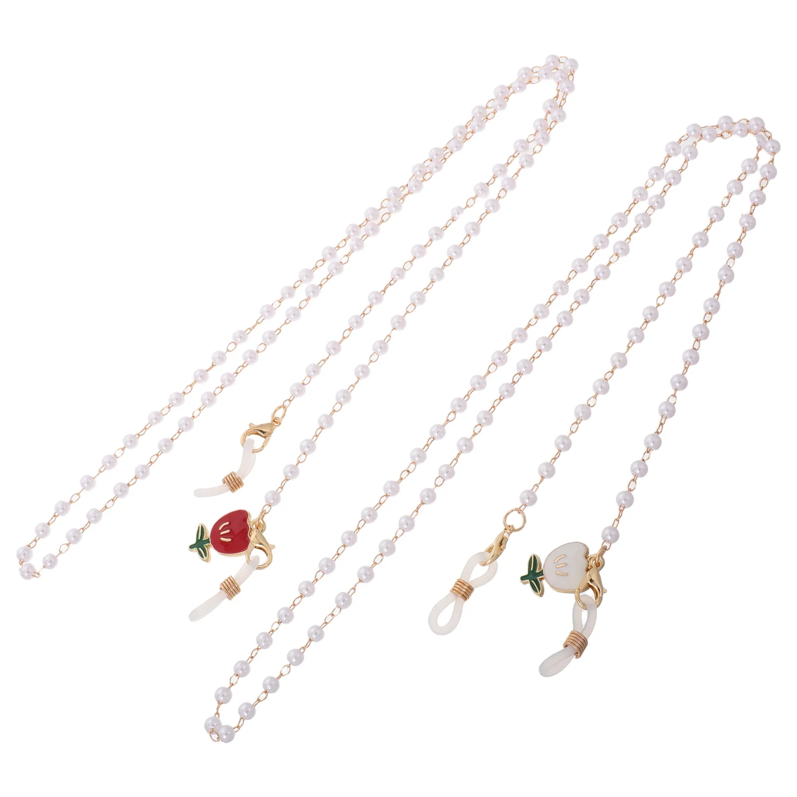 

4Pcs Stylish Flower Eyeglass Chain Women Beaded Glasses Holder Lightweight Multi-Functional Necklace Eyewear Mask Lanyard