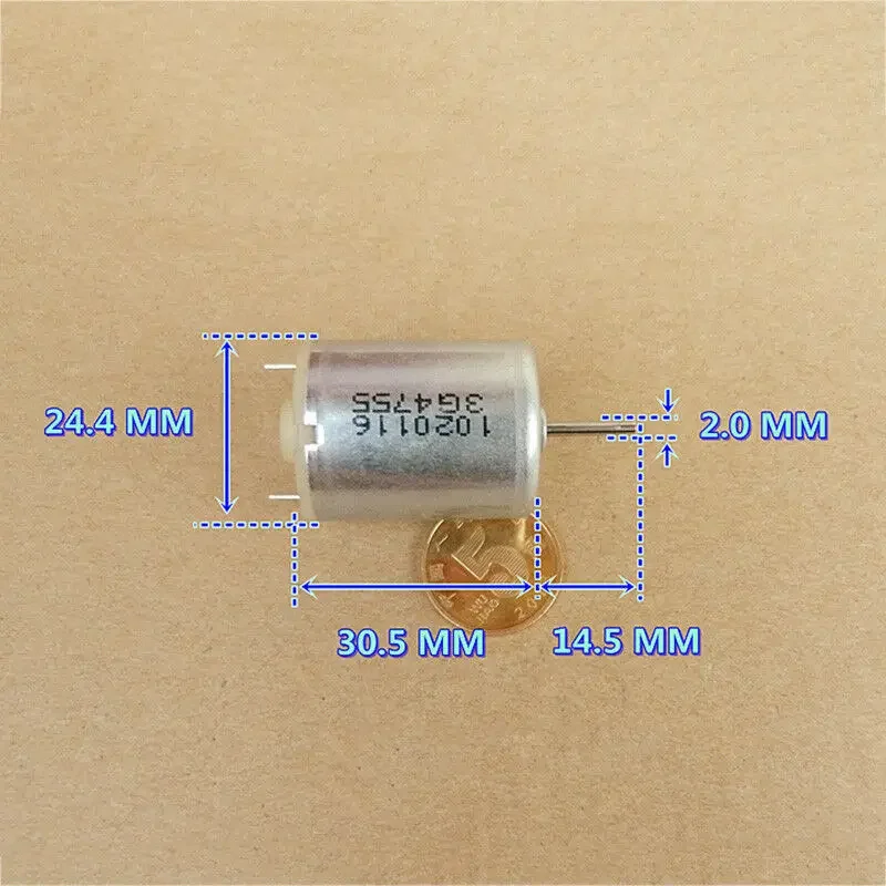 DC 12V~24V 5400RPM JOHNSON 370-10800 Mini Mute 370 DC Motor Precious Metal Brush for DIY Toy Hobby Model