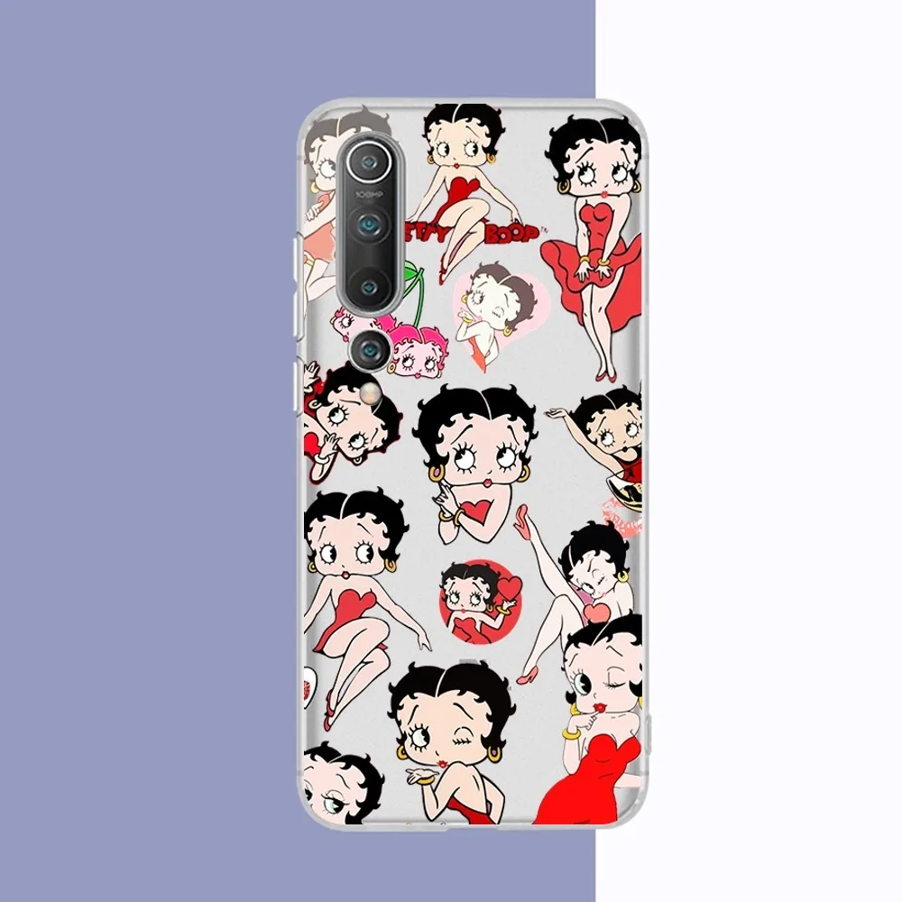 Cute Cartoon B-BettyS Girl For Samsung S 20 21 22 23 for Redmi Note7 8 9 10 for Huawei P20 30 40 Clear Case