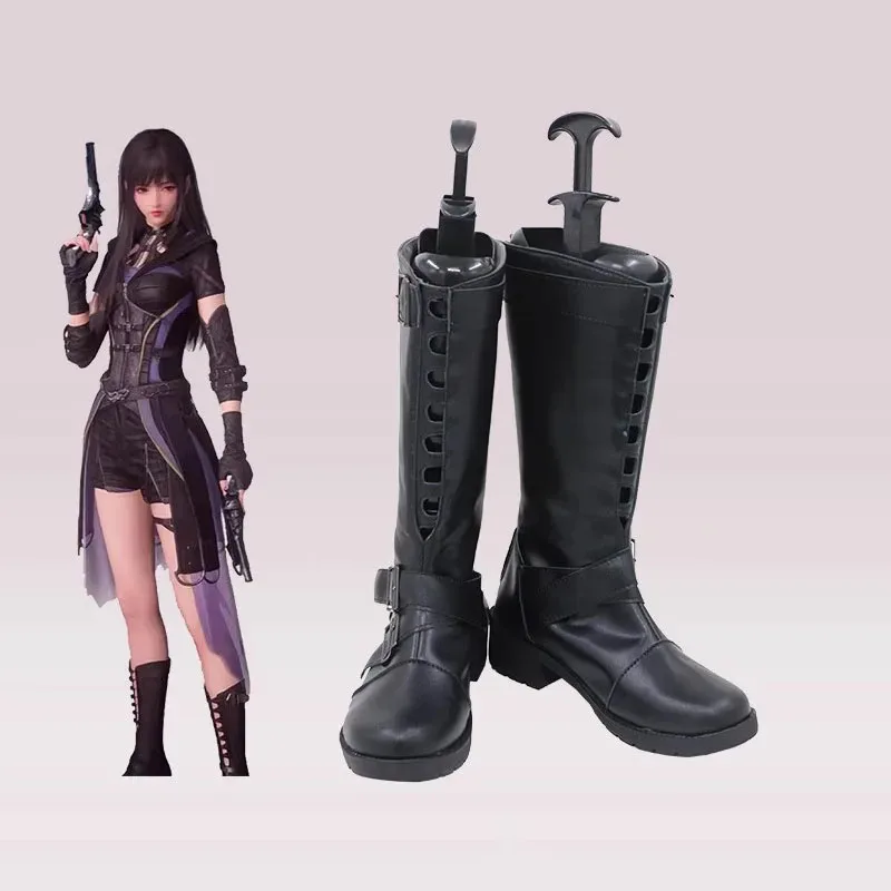 

Game Love and Deepspace Protagonist Nightwalker Shoes Cosplay Anime Halloween Party Carnival Boots Custom Made Men Women