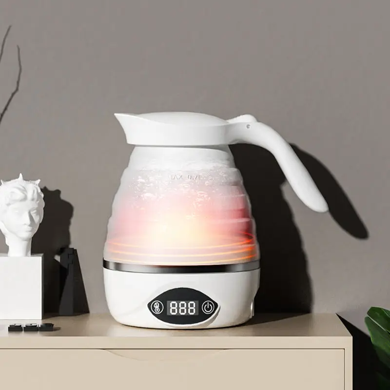 Складной электрический чайник для путешествий, портативный складной чайник, небольшой электрический чайник, подходит для домашнего использования, путешествий на открытом воздухе