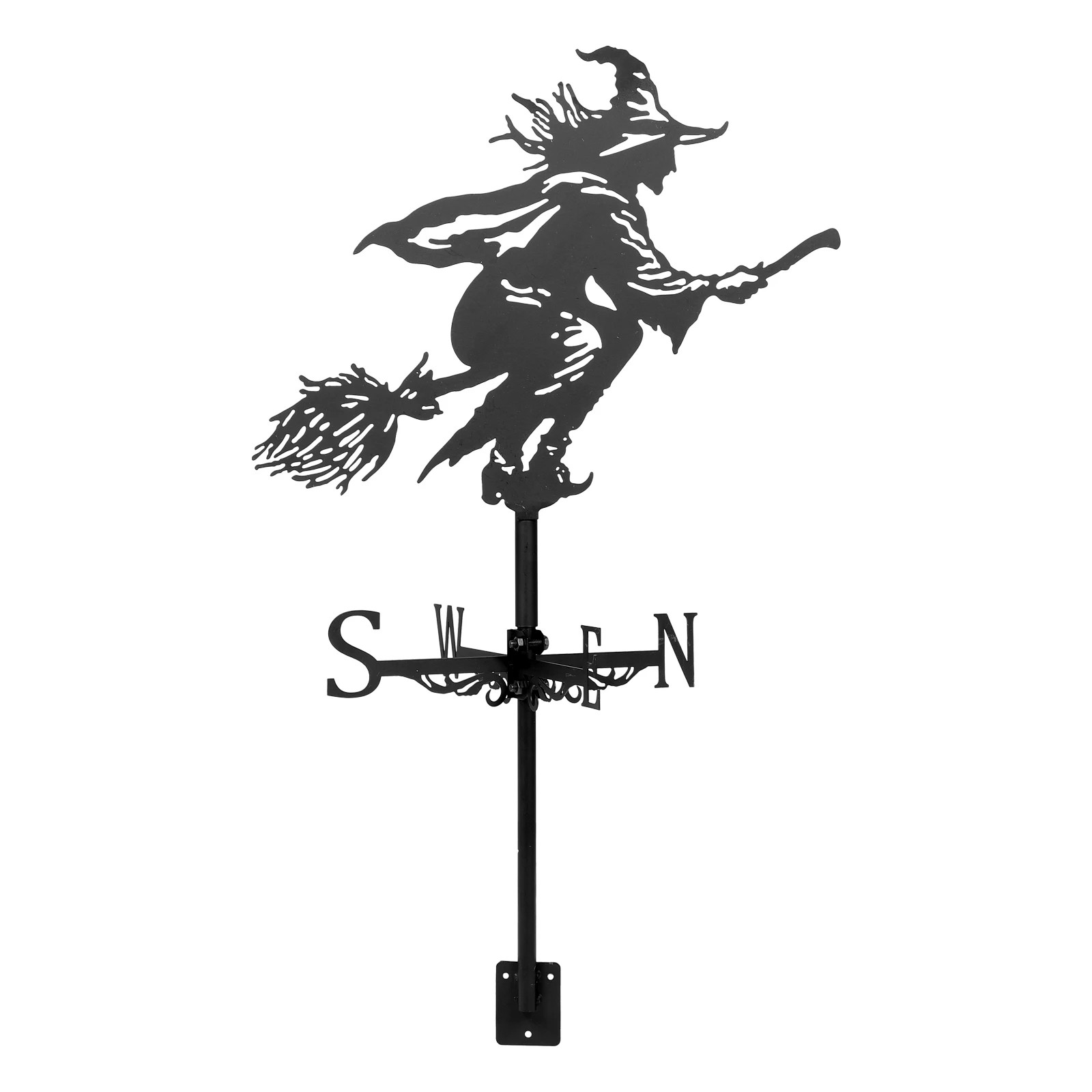 

Broom Witch Weather Vane Farmhouse iron Weather Vane durable Weather Wind Direction Indicator Halloween garden Yard