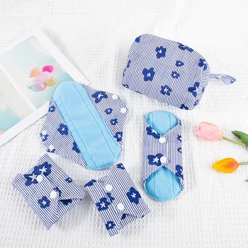 BIAI Hot Polar Fleece Maandverband Set Wasbare Maandverband Herbruikbare Verpleging Pad Dames Bratehable Doek Menstruatie Gift