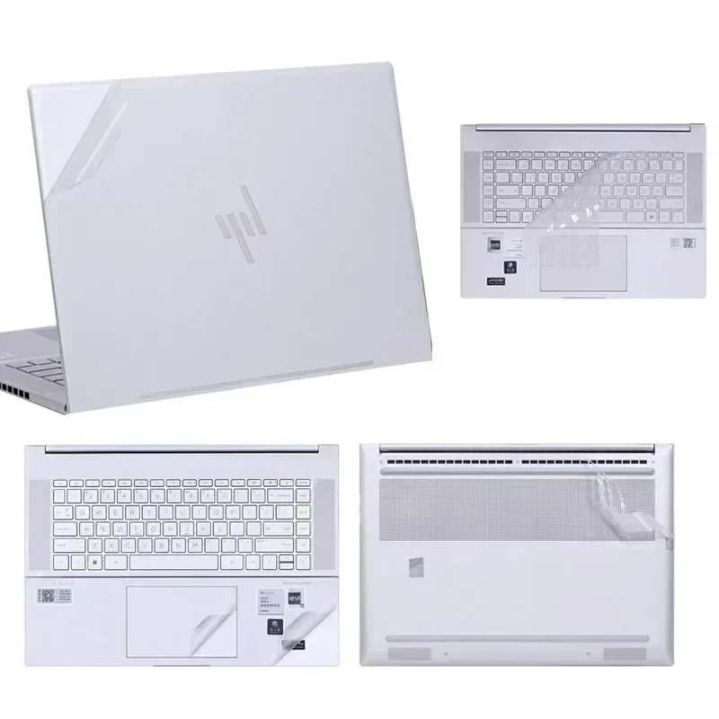 Pegatina antihuellas dactilares precortada, película de piel para 2022 HP Envy X360 Convertible 16 15,6 13,3, cubierta de teclado de TPU, accesorio