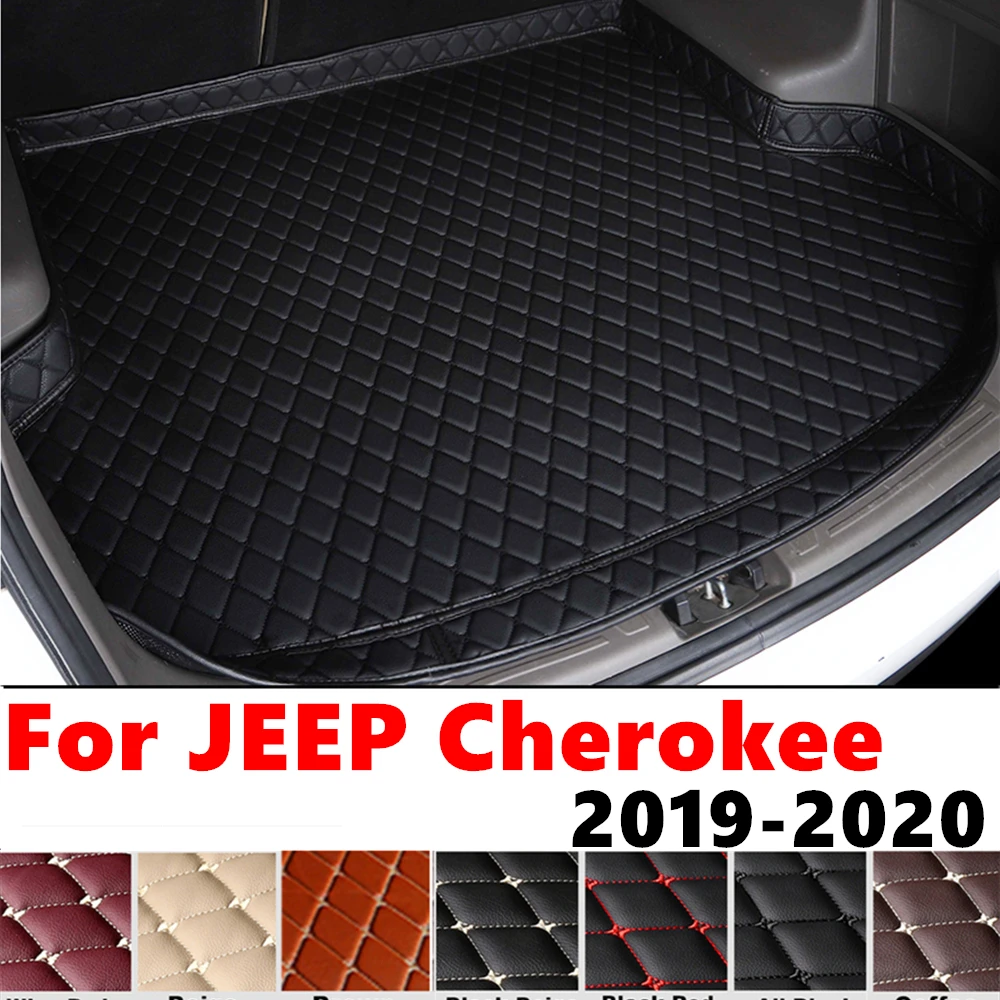 High Side Car trunk mat for JEEP Cherokee 2020 2019 XPE Rear Cargo Protect Cover Liner Tail Boot Tray luggage Pad Carpet Parts