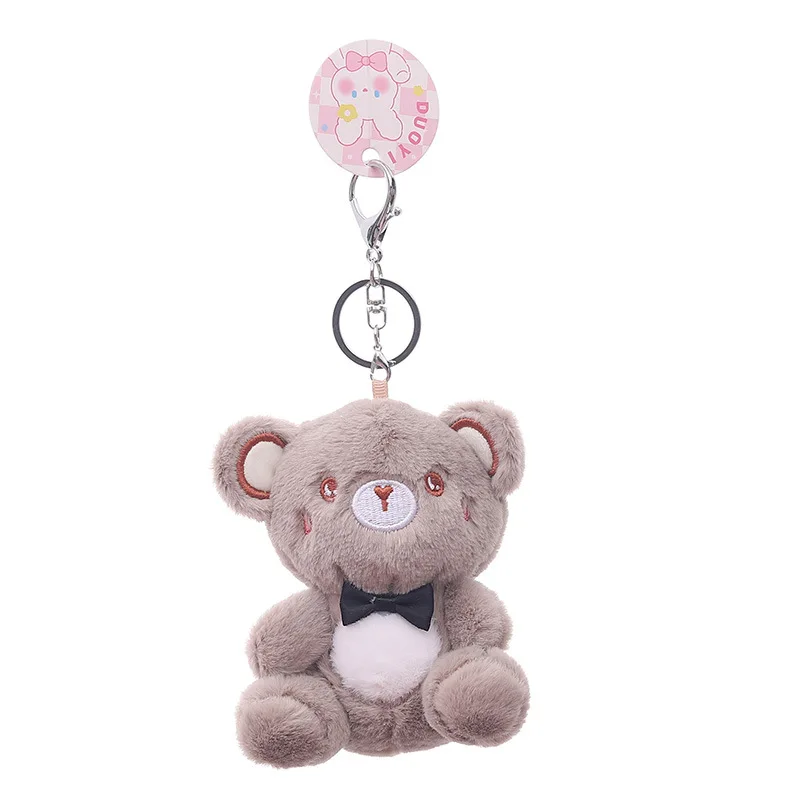 Stuffed Animals Plush Cute Candy Bear Plush Doll Girl Heart Super Cute Keychain Backpack Pendant Brithday Gift for Friends