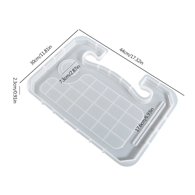 Steering Wheel Tray Resin Mold,Car Laptop Holder Silicone Mold for Epoxy Resin K3KF