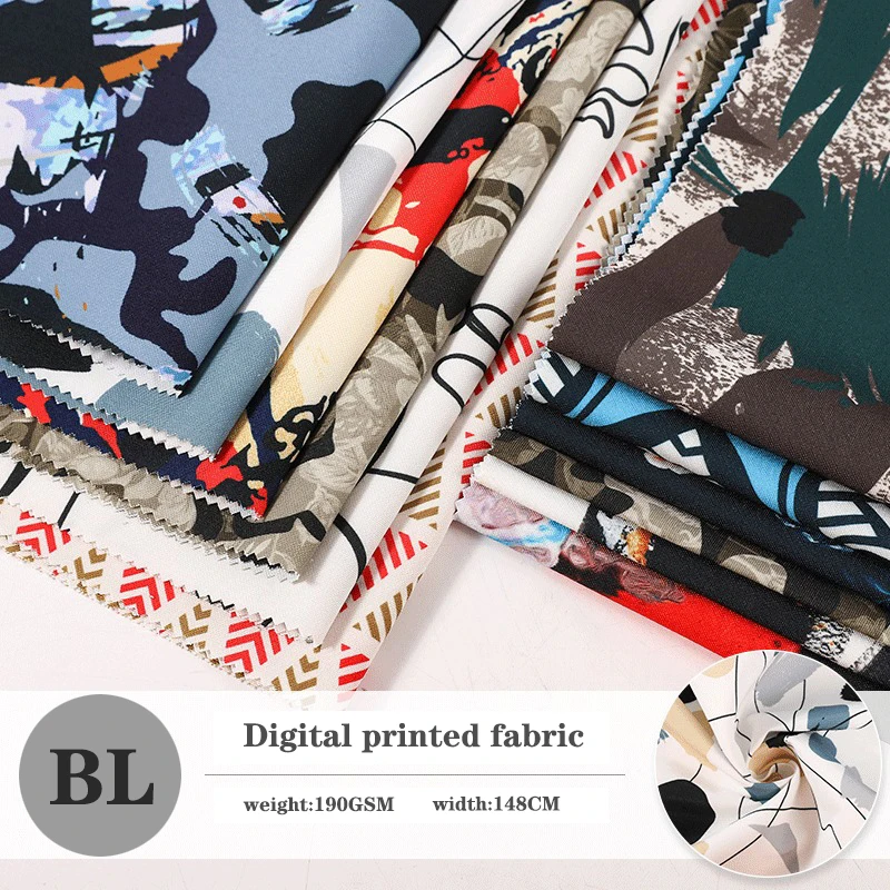 

Discounted spot goods digital printed canvas fabric, handmade DIY sewing, tent tablecloth, luggage, home textile fabric