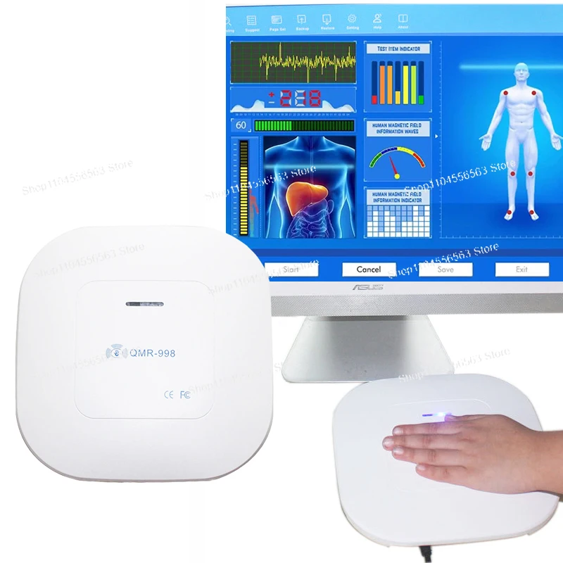 Analizzatore magnetico quantistico QMR-998, scanner di salute multilingue con 52 rapporti di test sub-salutistici