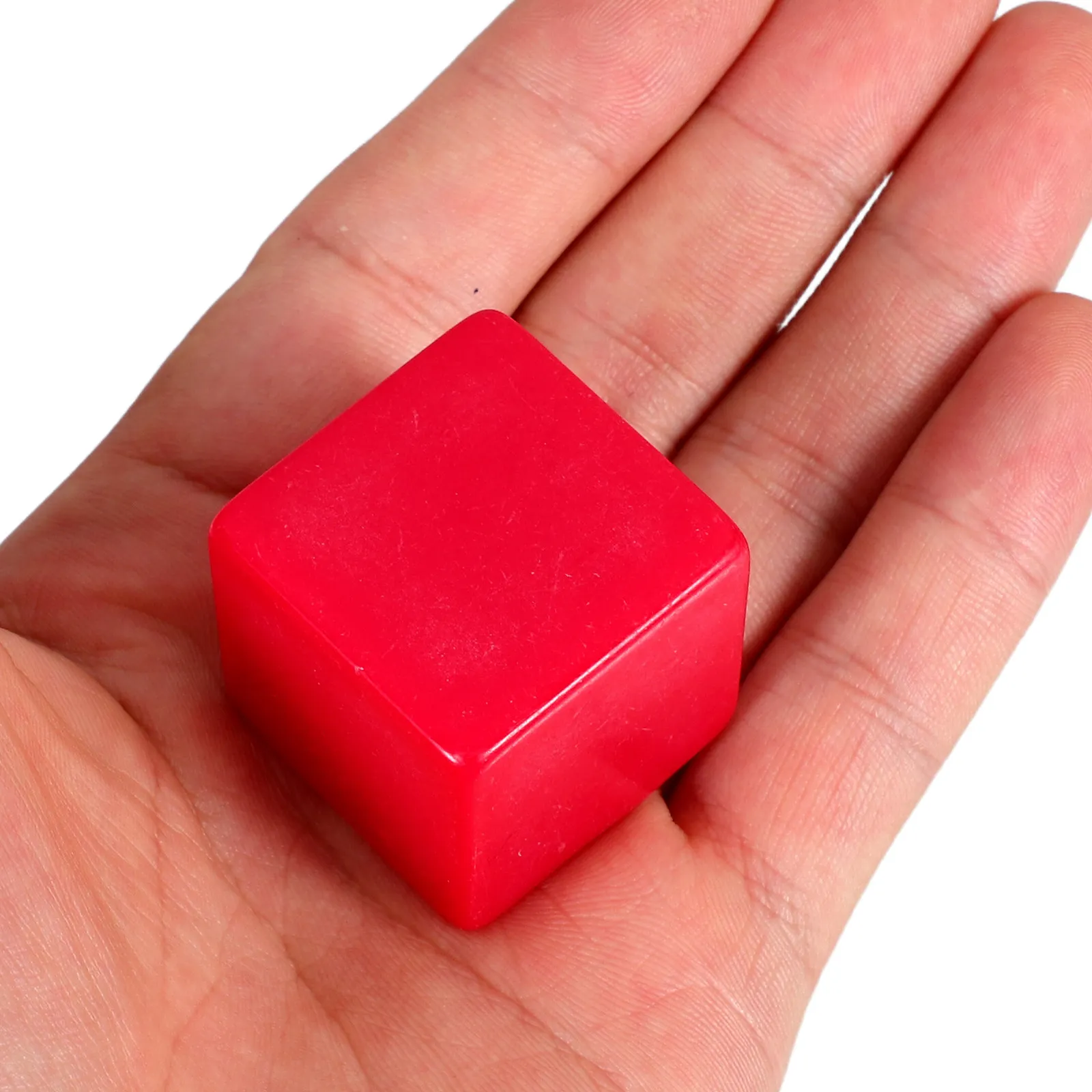 

6 Pcs Blank 30MM Large Writable Plastic Cubes Board DIY Education Teaching Tools Trick Acrylic Game Kit