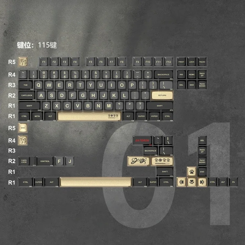 Metal keycap cnc engraving integrated molding keycap